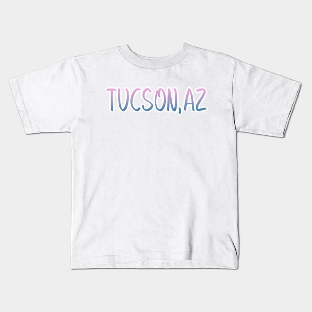 Tucson Arizona map  Arizona tourism Tucson AZ Kids T-Shirt by BoogieCreates